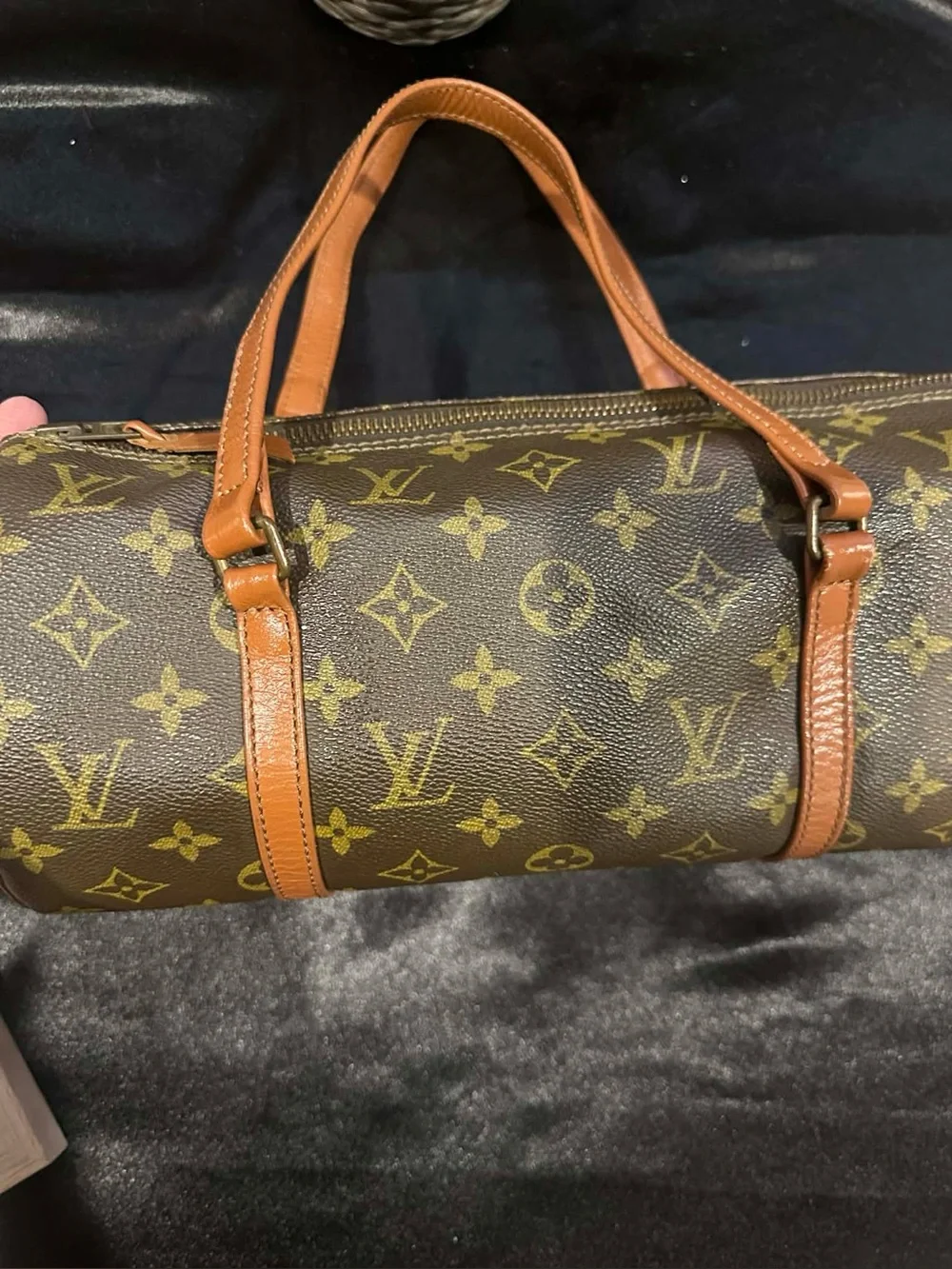 Louis Vuitton Monogram Canvas Cylindrical Duffel Bag in Brown and Tan